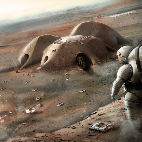 future life on Mars, living units, spacemen