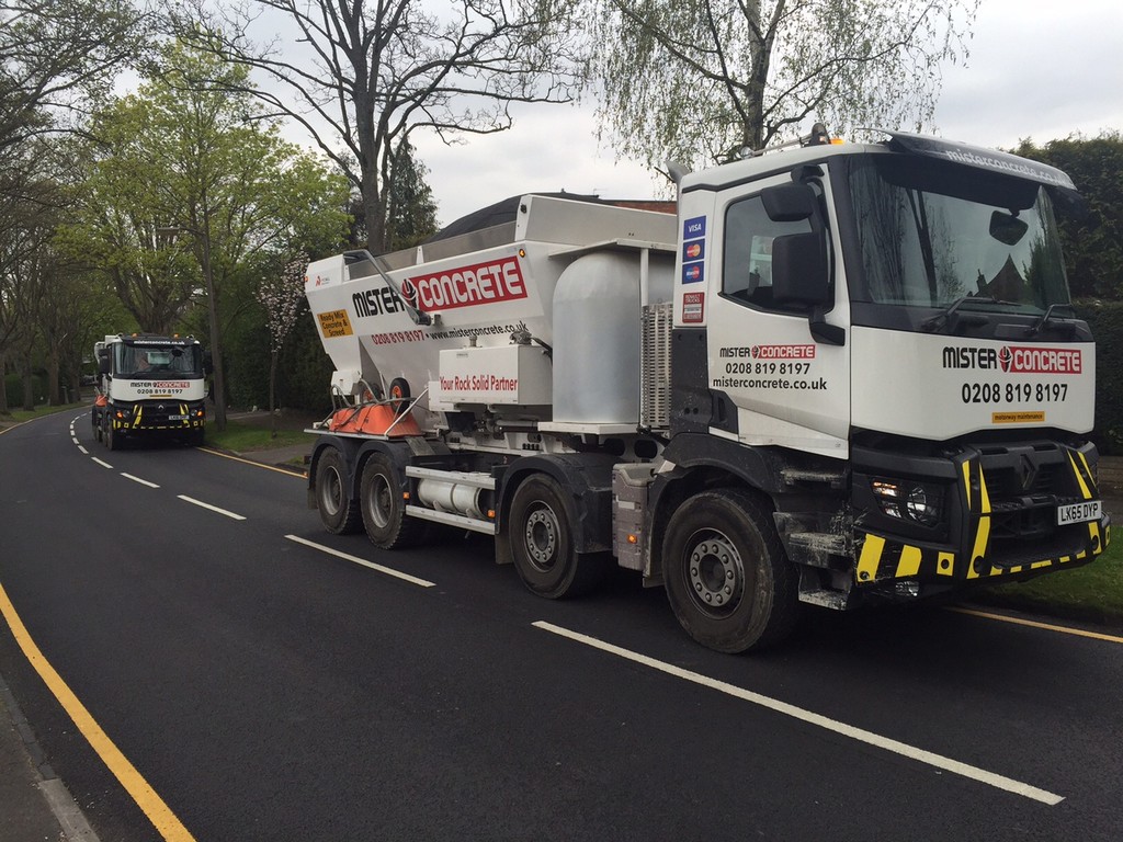 Concrete delivery for a double storey extension in Sutton