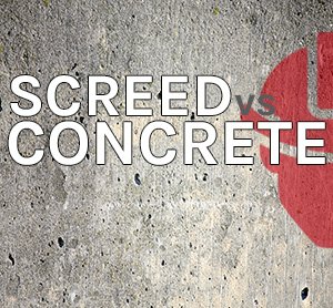 The difference between screed and concrete