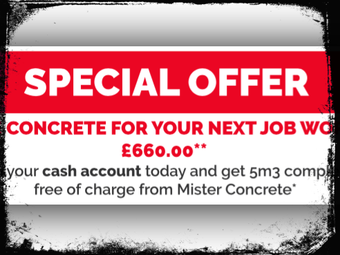 Free Concrete for Your next job worth £660